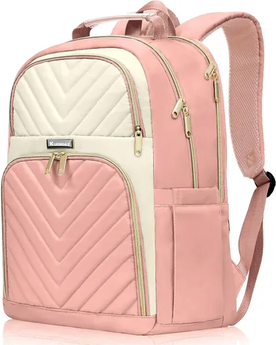 Miniatura 18 de Mochila de viaje para laptop, mochila escolar para adolescentes, niñas, niños, mochila universitaria acolchada grande de 15.6 pulgadas para mujeres
