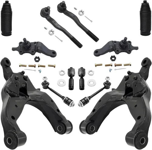 Miniatura 47 de Detroit Axle - Kit de extremo delantero para Ford 1998-2001 Explorer Mercury Mountaineer, 4 barras estabilizadoras delanteras y traseras, 2 brazos