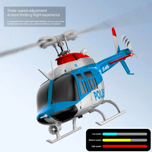 Miniatura 9 de C138Pro 206 Helicóptero de control remoto para adultos principiantes RC Heli Aileronless 6CH 6 ejes giroscopio presión de aire retención de flujo