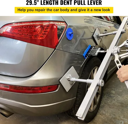 Miniatura 2 de Kit de palanca extractora de abolladuras Bestauto, compatible con extracción de abolladuras de aluminio y acero (750 mm)