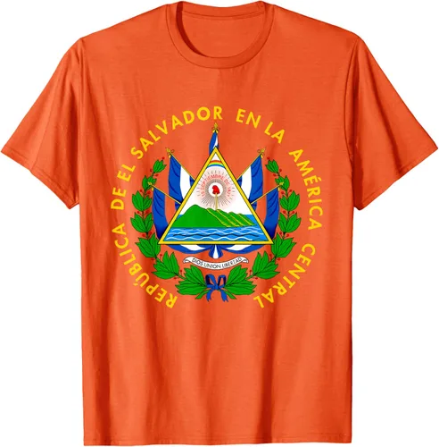 Miniatura 74 de Camiseta con diseño de emblema de la bandera de El Salvador