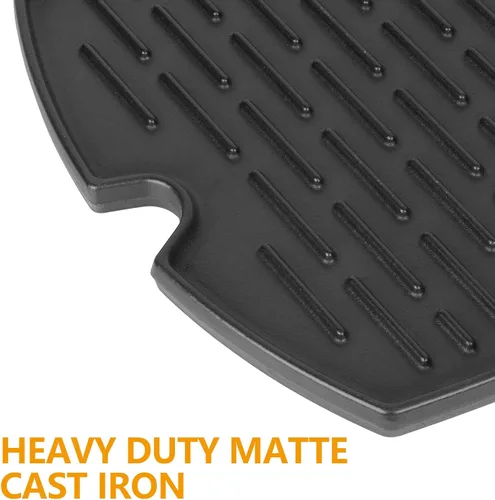 Miniatura 3 de 7582 Inserto de plancha de hierro fundido para parrillas Weber Q Series Q1200 Q1000 Q1400 Q100 Q120 Q140, pieza de repuesto de plancha de cocina