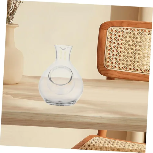 Miniatura 4 de Hemoton Decantador de cristal del dispensador del vino del hielo 10.1 fl oz para el refrigerador del decantador de la botella del sake del vino