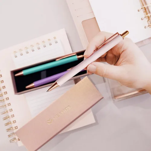 Miniatura 8 de MESMOS Juego de 3 bolígrafos elegantes, bonitos bolígrafos divertidos para mujeres, bolígrafos estéticos de lujo para oficina