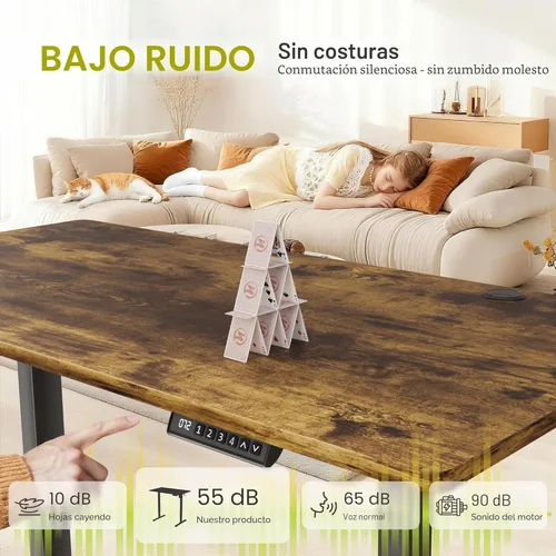 Miniatura 5 de Furmax Escritorio eléctrico de pie de 45 x 24 pulgadas, escritorio de pie para sentarse, altura ajustable, escritorio de oficina en casa con memoria