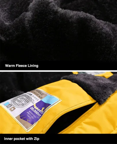 Miniatura 6 de MAGCOMSEN - Chaqueta de invierno para hombre, impermeable, abrigada, con forro polar y múltiples bolsillos