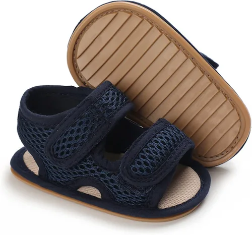 RVROVIC Sandalias para bebés niños y niñas, zapatos de verano de primera calidad para exteriores, ligeras, suaves, antideslizantes, suela para niños