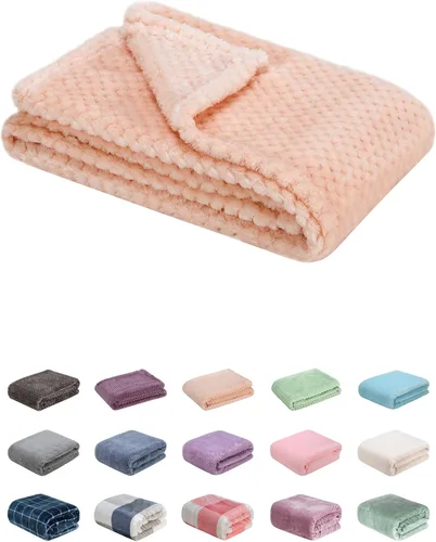 Manta o manta mullida para bebé, suave, cálida y acogedora manta de vellón coral para niños pequeños, bebés o recién nacidos, para cuna, cochecito,