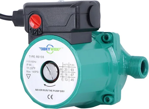 Miniatura 11 de Bomba de Circulación de Agua Caliente Doméstica de 110V NPT3/4'' Bomba Recirculadora de Agua Caliente de 3 Velocidades Bomba Circuladora de 93W