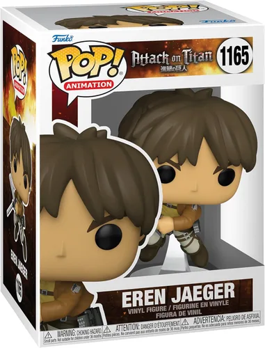 Funko POP Animación: Ataque a los Titanes - Eren Yeager, Multicolor, 57980
