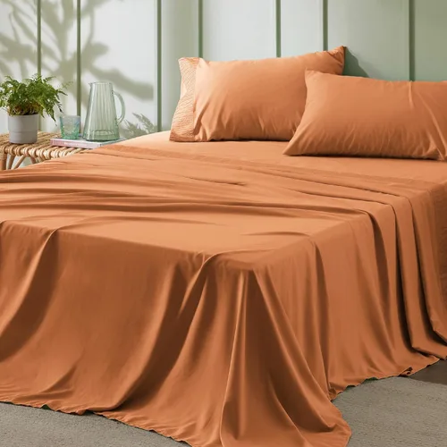 Miniatura 16 de Bedsure Sábanas de tamaño King – Sábanas suaves para cama de tamaño King, 4 piezas de hotel de lujo verde menta, juego de sábanas refrescantes de 11