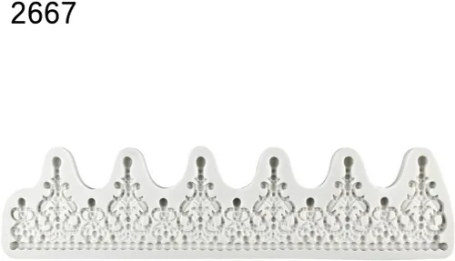 Miniatura 6 de Molde para decoración de pastel de corona, altura de 2.8 pulgadas, tiara de filigrana Tiara de filigrana de 2.8 pulgadas #2667