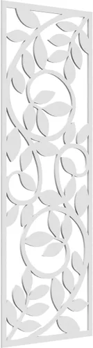 Miniatura 159 de 9 3/8"W x 24 3/8"H x 1/4"T Utica Decorativo Fretwork Madera Paneles de Pared, Abedul