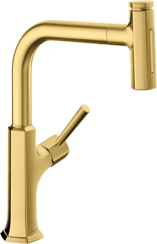 Miniatura 12 de hansgrohe Locarno 04855800 - Grifo de cocina de acero inoxidable con pulverizador extraíble, grifo para fregadero de cocina, óptica de acero