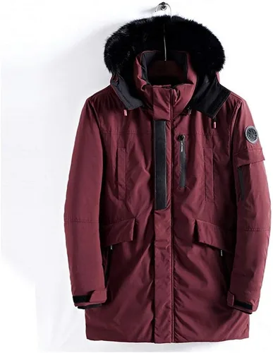 Miniatura 8 de WEEN CHARM - Chaqueta tipo parka para hombre con capucha desmontable y ribete de piel sintética.