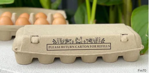 Sello personalizado para cartón de huevos, huevos de pollo frescos, por favor, devuelve el cartón (sello de madera de 2.8 x 1 pulgada)