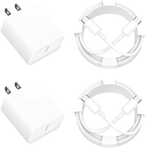 Miniatura 13 de [Apple MFi Certified] iPhone 17 Charger Fast Charging, Rombica 4Pack 60W USB-C Charger Dual Port PD&QC Type-C Dynamic Power Adapter + 6FT Type-C