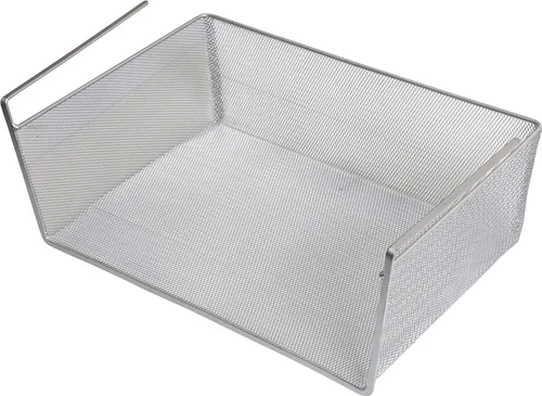 YBM Home Cesta para debajo del estante, cesta colgante de malla de acero inoxidable para debajo del gabinete, maximiza el espacio en gabinetes,