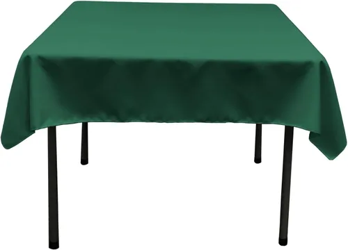 Miniatura 120 de LA Linen. Mantel cuadrado de popelina de poliéster