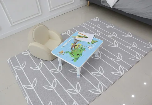 Miniatura 2 de Baby Care Mesa de piso plegable para niños con alturas ajustables, para jugar, leer y merienda y más (mapa del mundo)