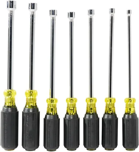 Miniatura 7 de Klein Tools 647M Juego de tuerca magnética con ejes de 6 pulgadas (7 unidades)