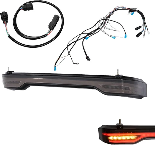 Miniatura 14 de TCMT Clear Len King Trunk LED Tail Light Assembly Wiring Harness Fits For Harley Touring Road King Road Street Electra Glide Tri Glide Ultra Limited