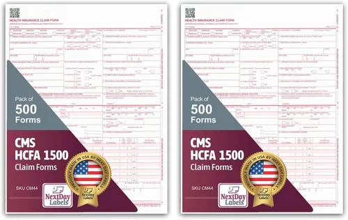 Miniatura 9 de Formularios de reclamo CMS 1500. HCFA (Versión 02/12). 250 por resma 100