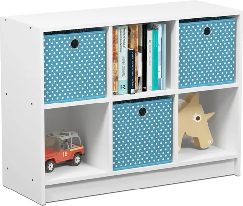 Miniatura 31 de Furinno - Estantería clásica para libros, estantes de almacenamiento, roble francés