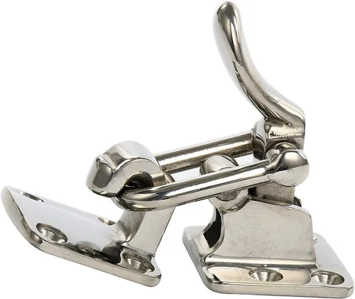 Miniatura 5 de Amarine Made Par de cerrojo de acero inoxidable con cierre de abrazadera de 90 grados para barco, caravana, puerta de escotilla de ático