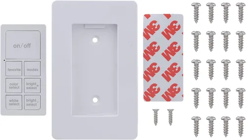 Miniatura 8 de Enbrighten Spectrum 44092 - Discos LED, 9 discos, multicolor o blanco, regulables, luces debajo del gabinete, luces de disco, control remoto