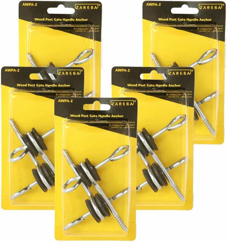 Miniatura 3 de Zareba AWPA-Z - Anclaje de mango de puerta de poste de madera para cercado eléctrico - Incluye 2 - Suministros eléctricos para postes de esgrima