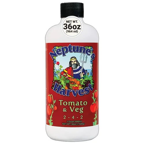 Miniatura 8 de Neptune's Harvest Fertilizante orgánico para plantas de tomate y verduras (2-4-2) – Alimento líquido para plantas con pescado fresco, algas marinas