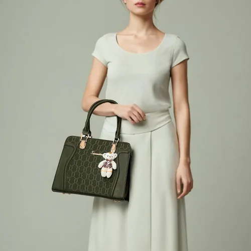 Miniatura 52 de Bolsos de mano de moda para mujer, bolsa de hombro, asa superior, bolsa de mano, juego de 4 piezas