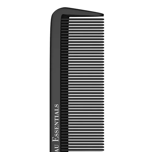 Miniatura 7 de Peine de cola profesional de 8.8 pulgadas (paquete de 2) – Fibra de carbono negro y peine de cola de acero inoxidable – Antiestática y resistente al