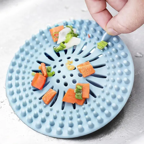Miniatura 7 de 2 coladores de fregadero para la mayoría de las cestas de drenaje de fregadero de cocina, diseño seguro de doble capa mejorado, colador de fregadero