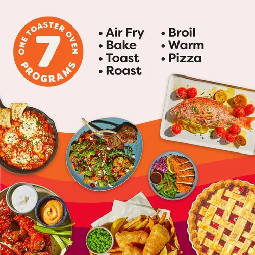 Miniatura 4 de Instant Pot No requiere precalentamiento* Horno tostador con freidora de aire de 4 rebanadas con tecnología InstantHeat, 7 en 1, freír al aire
