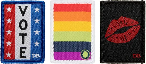 Miniatura 9 de Dime Bags Parches intercambiables Parches para personalizar bolsas de diez centavos (banana, paleta, sandía)