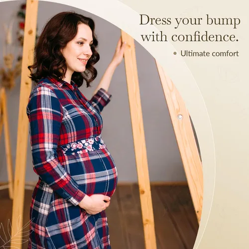 Miniatura 6 de Maternity Belly Band - 4-Way Stretch Post Partum Belly Band For Lumbar & Back Support - Pregnancy Gifts for Moms