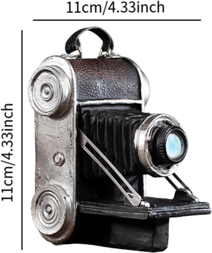Miniatura 3 de Fenteer Estatua de cámara de resina coleccionable, soporte para quemador de barco, decoración artística retro, adecuada para estudios fotográficos