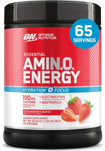 Miniatura 14 de Optimum Nutrition Amino Energy Plus Electrolytes - Bebida energética con aminoácidos y electrolitos para hidratación, sin azúcar, con BCAA, sabor