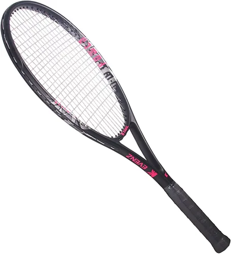 Miniatura 2 de KEVENZ Raqueta de tenis para adultos, raqueta de tenis de fibra de carbono con bolsa de transporte, peso ligero y resistente a los golpes
