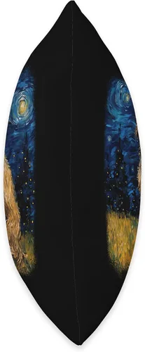 Miniatura 2 de Griffon Bruxellois van gogh gift dog women Dog in Starry Night Van Gogh Brussels Griffon - Almohada de 16 x 16 pulgadas, multicolor