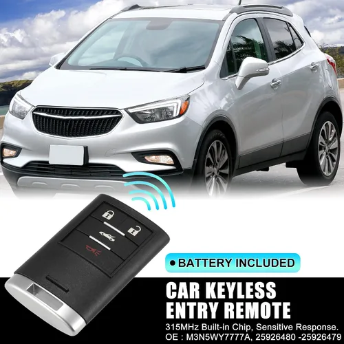 Miniatura 2 de X AUTOHAUX 2 unids 315MHz M3N5WY7777A reemplazo de entrada sin llave remoto llavero coche para Chevrolet Corvette 2008-2013 4 botones