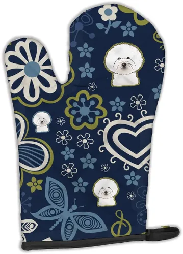 Miniatura 47 de Caroline's Treasures BB4020OVMT Dog House Collection Border Collie - Guante de horno grueso resistente al calor para sartenes calientes y horno