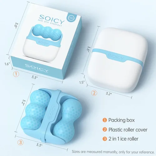 Miniatura 2 de Rodillo de hielo para cara, rodillo facial de hielo, herramientas de terapia de frío, rodillo de hielo facial frío masajeador para hinchazón ocular