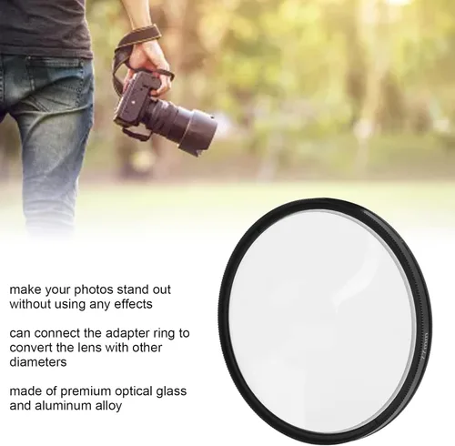 Miniatura 5 de Cámara de filtro Vortex 3.031 in Lente de cámara Vortex Prism Vidrio óptico Filtro de efecto especial Accesorios de fotografía para cámaras SLR