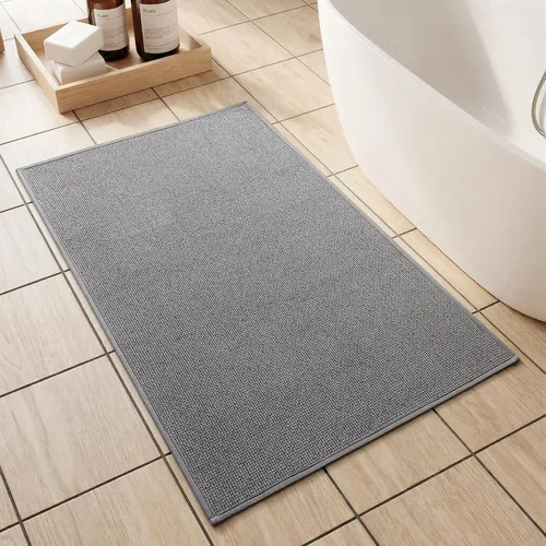Miniatura 47 de YIHOUSE Juego de 2 tapetes de baño, color beige, ultrafino, absorbente, antideslizante, para baño, lavable, ducha, lavabo, lavandería