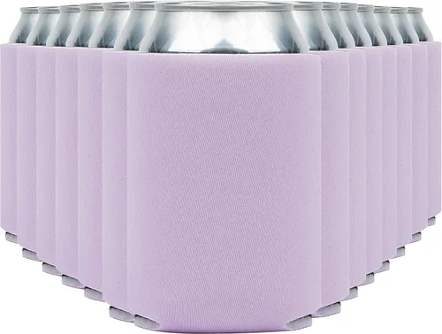 Miniatura 11 de Fundas enfriadoras de latas de cerveza en blanco (paquete de 14) fundas enfriadoras de latas de cerveza con aislamiento suave - Fundas negras lisas