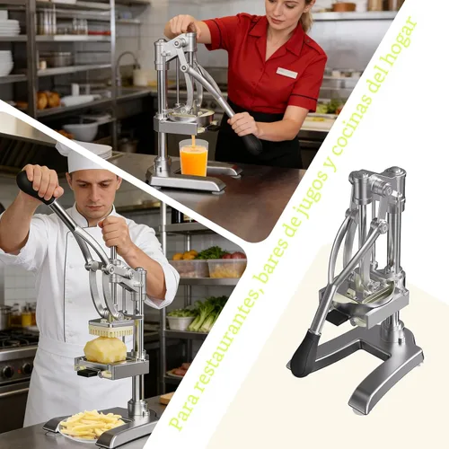 Miniatura 6 de Exprimidor comercial 2 en 1 y picadora - Prensa manual de exprimidor resistente de hierro fundido para exprimir limón, cítricos, naranja, cortador