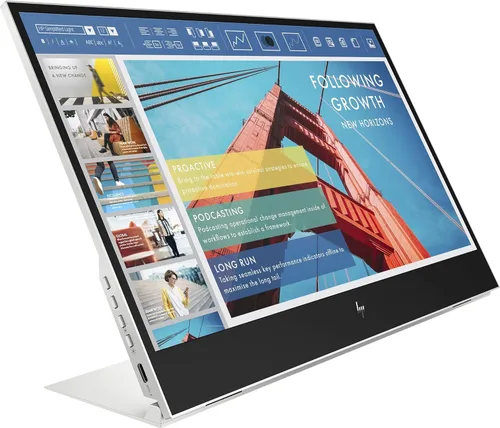 HP Monitor portátil LCD Full HD E14 G4 de 14 pulgadas - 16:9 - Plata - 14" visible - Tecnología de conmutación en el plano (IPS) - 1920 x 1080-400